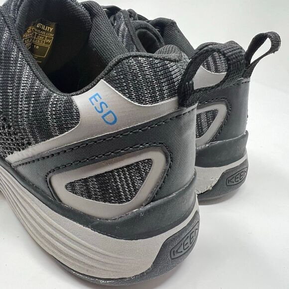 KEEN Utility ESD Work Shoes Men's 8.5 Black Sparta Low Height Alloy Toe Lace-up - Picture 8 of 11